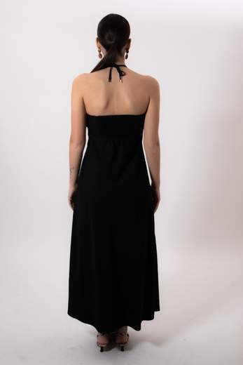 Cristinaeffe ABITO NERO CON SCOLLO A GOCCIA