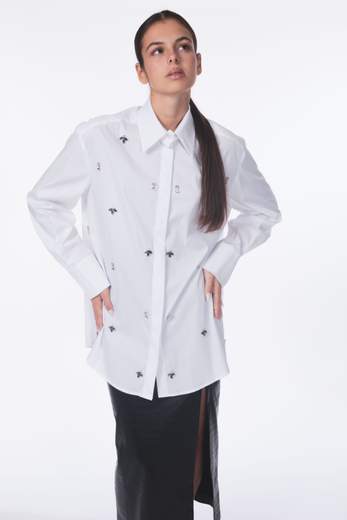 Silence limited CAMICIA OVER CON PUNTI LUCE
