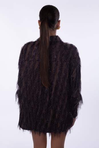 rame CAMICIA CON FRANGE
