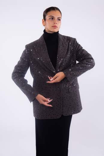 rame BLAZER OVERSIZE CON PAILLETES
