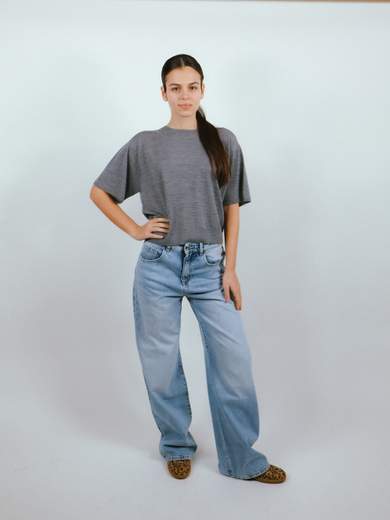 ICON DENIM JEANS GAMBA LARGA