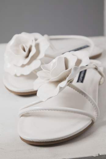 TWENTYFOURHAITCH SANDALO IN VERNICE FLOREALE