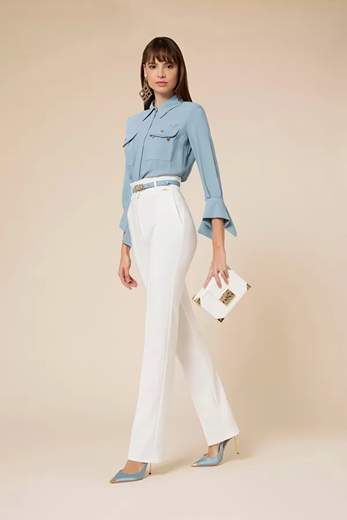 ELISABETTA FRANCHI CAMICIA CON SPALLINE DONNA