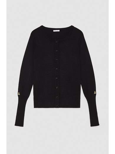 PATRIZIA PEPE CARDIGAN GIROCOLLO