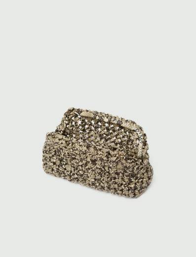 Marella POCHETTE INTRECCIATA STAMPATO PITONE