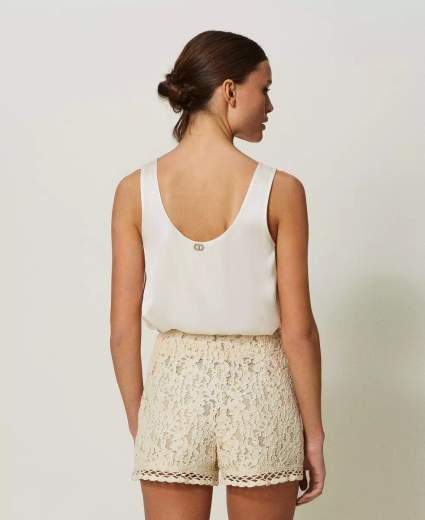 TWINSET TOP IN RASO DONNA