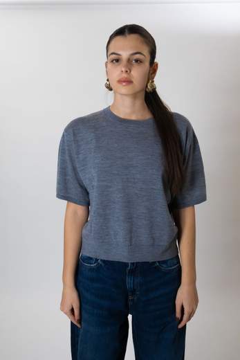 VICOLO MAGLIA GIROCOLLO CROPPED
