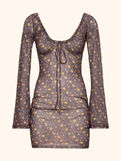 MEFUI MINI DRESS FLOREALE