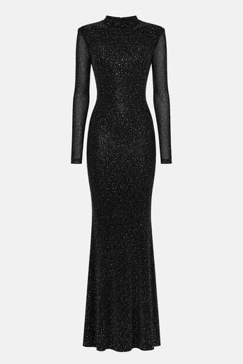 TWENTYFOURHAITCH ABITO LUNGO CON STRASS