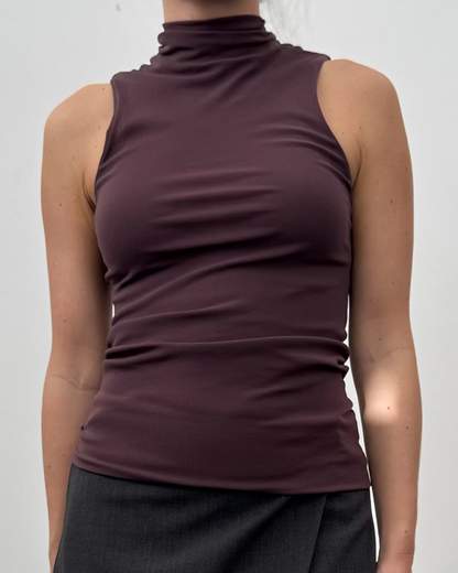 rame TOP SMANICATO IN TULLE