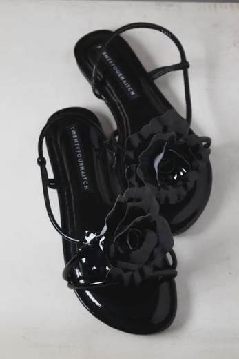 TWENTYFOURHAITCH SANDALO IN VERNICE FLOREALE