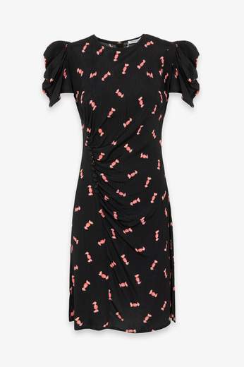 MAR DE MARGARITAS ABITO CORTO CON DRAPPEGGIO