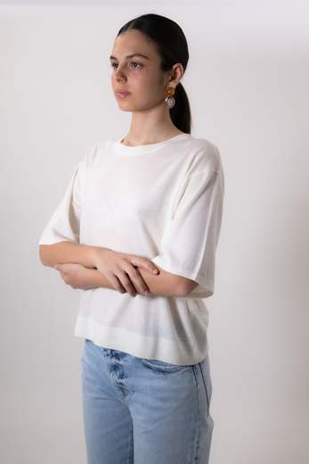 VICOLO MAGLIA GIROCOLLO CROPPED
