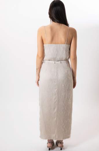 rame GONNA A PORTAFOGLIO CON FRANGE