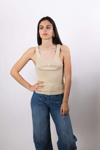 ICON DENIM CANOTTA A COSTINE