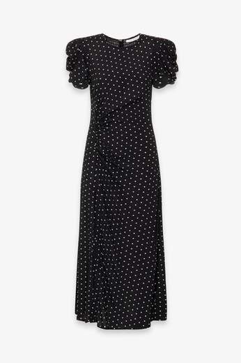 MAR DE MARGARITAS ABITO MIDI CON DRAPPEGGIO