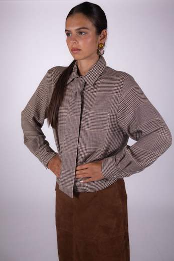 Marella CAMICIA CROP CON CRAVATTA
