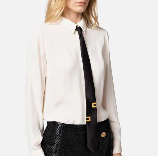 ELISABETTA FRANCHI CAMICIA CON CRAVATTA DONNA