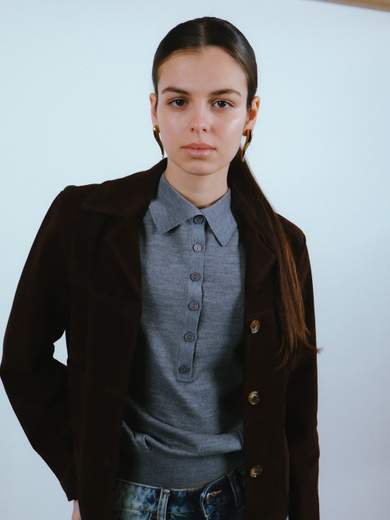 VICOLO GIACCA SCAMOSCIATA