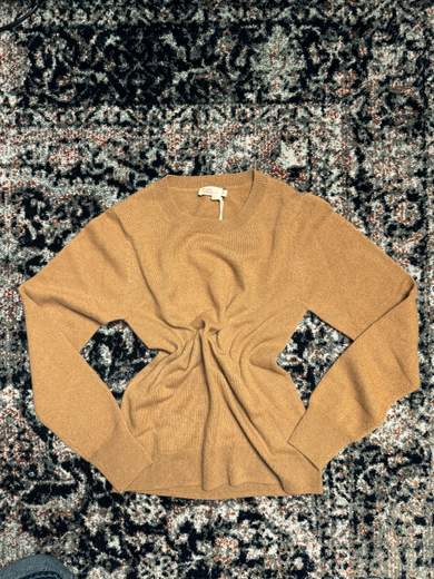 ABSOLUT CASHMERE MAGLIA GIROCOLLO CON FINITURE A COSTE 100% CASHMERE