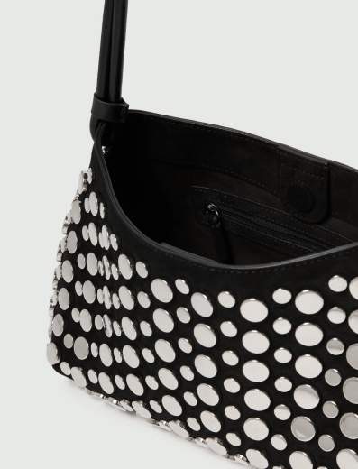 Marella BORSA ECOCAMOSCIO CON BORCHIE