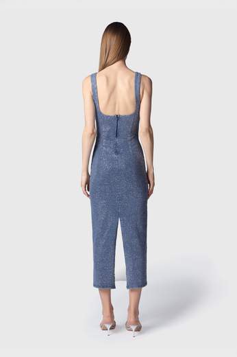 TWENTYFOURHAITCH TUBINO IN DENIM CON STRASS