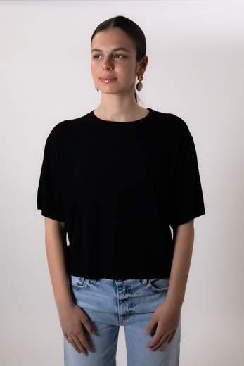 VICOLO MAGLIA GIROCOLLO CROPPED