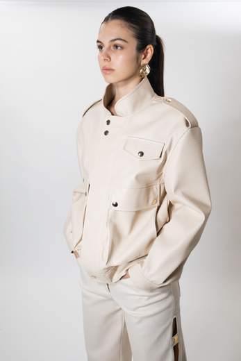 rame BOMBER ECOPELLE MARTELLATA