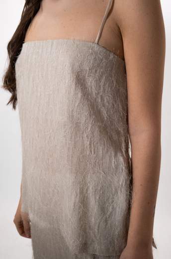 rame TOP A CANOTTA CON SPACCHI