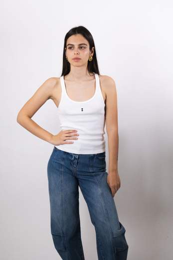 ICON DENIM CANOTTA A COSTINE
