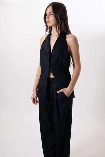 Cristinaeffe PANTALONE CON PINCES A PALAZZO