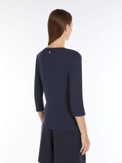 MAX MARA WEEKEND T-SHIRT SCOLLO BARCHETTA DONNA
