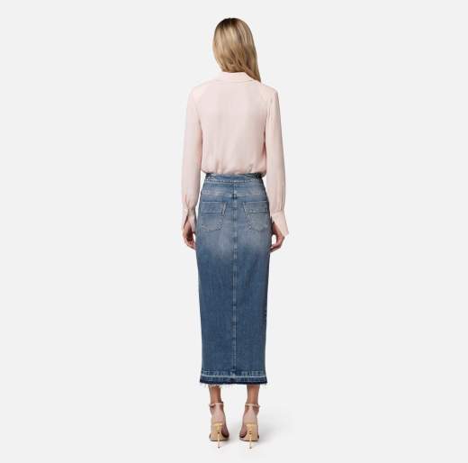 ELISABETTA FRANCHI GONNA IN DENIM DONNA