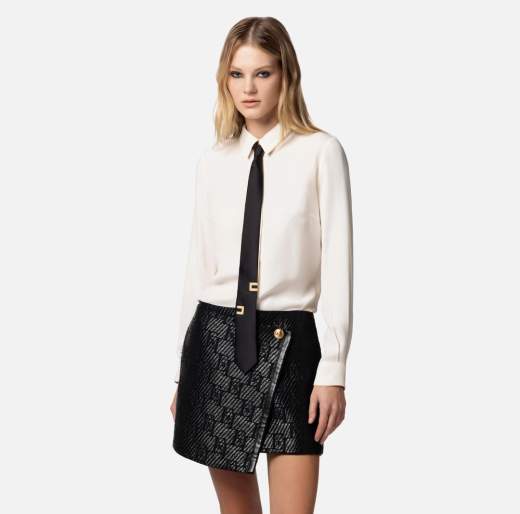 ELISABETTA FRANCHI CAMICIA CON CRAVATTA DONNA