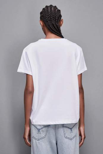 PATRIZIA PEPE T-SHIRT GIROCOLLO DONNA