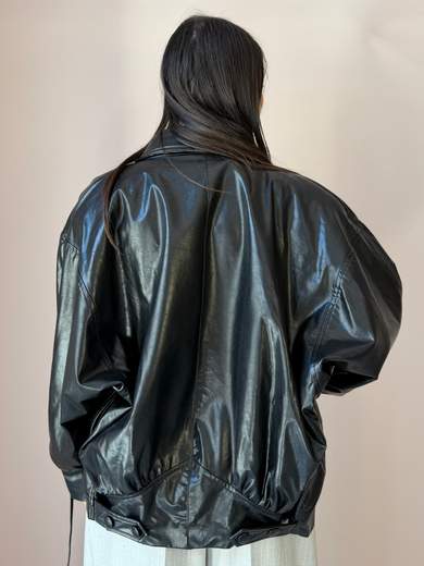 NINEMINUTES THE VIRGO CROP ECO LEATHER