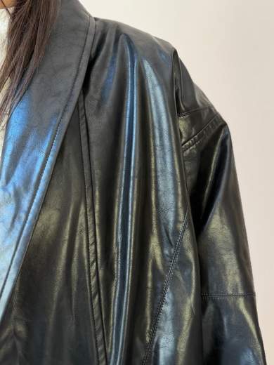 NINEMINUTES THE VIRGO CROP ECO LEATHER