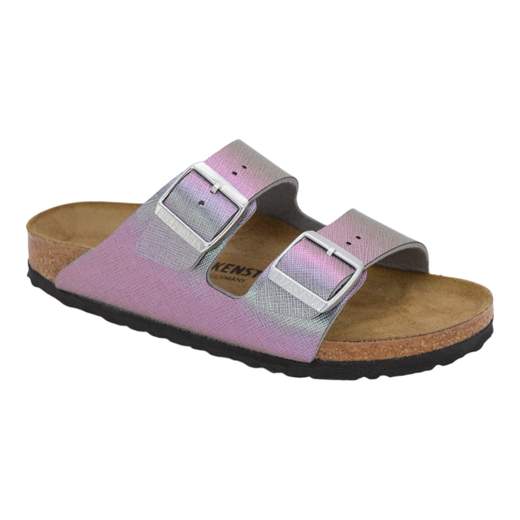 Birkenstock Arizona saffiano iridescent viola ciabatte donna 1029510