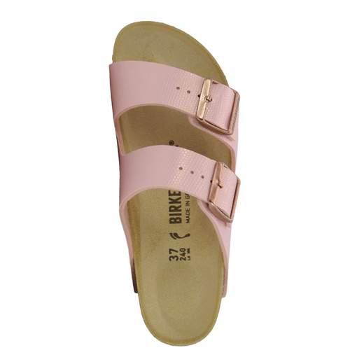 Birkenstock Arizona shiny lizard light rose 1026473 ciabatte donna