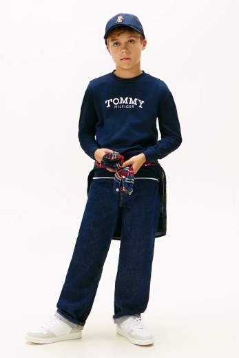 Tommy Hilfiger Bambino T-shirt Stampa Logo.