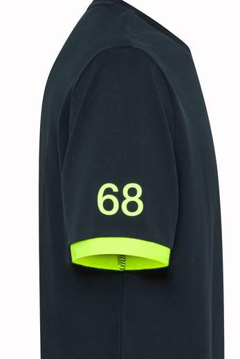 Sun 68 Bambino T-shirt In Piquet Con Logo Ricamato.
