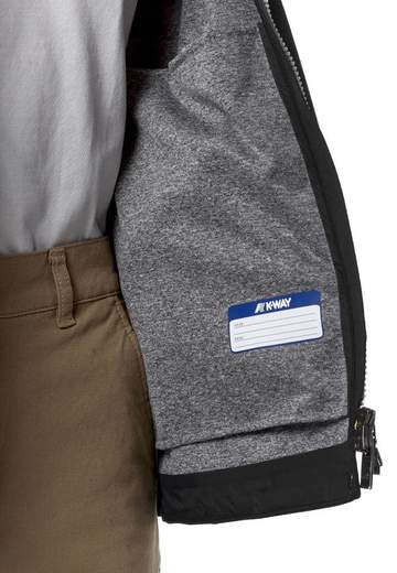 Kway Bambina Giubbino Antivento Con All'interno Fodera In Cotone Grigio.