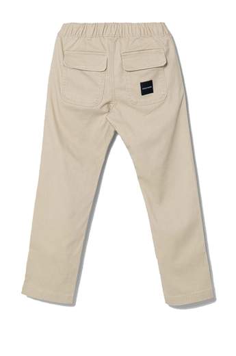 Tommy Hilfiger Bambino Pantalone Beige Per Bambino Con Elastico In Vita.