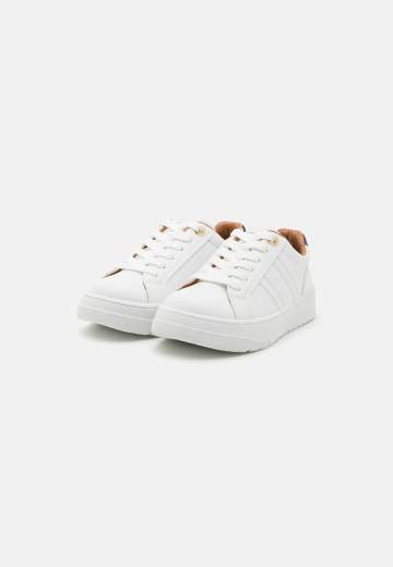 Tommy Hilfiger Bambino Sneaker Bianca Allacciata Bianco/blu