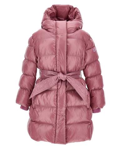 Monnalisa Bambina Piumino Per Bambina Rosa Con Cappuccio.