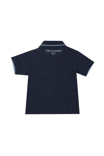 Trussardi Bambino Polo Per Bambino In Piquet.