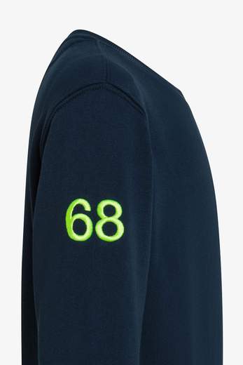 Sun 68 Bambino Felpa Con Logo Ricamato.
