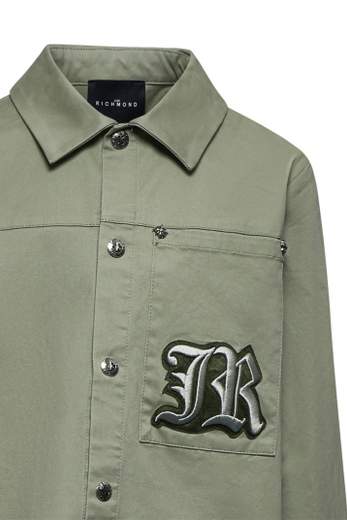 John Richmond Bambino Camicione Per Ragazzo Con Logo A Rilievo.
