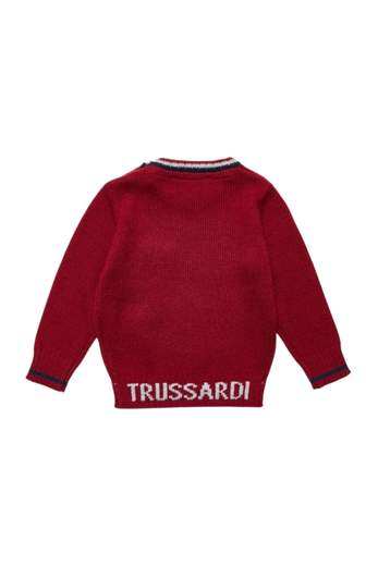 Trussardi Bambino Maglione Rosso Per Neonato.