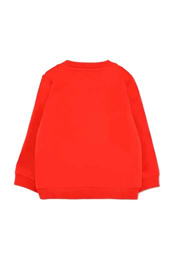 Moschino Bambina Felpa Per Neonata Con Teddy Fiocco In Paillettes.